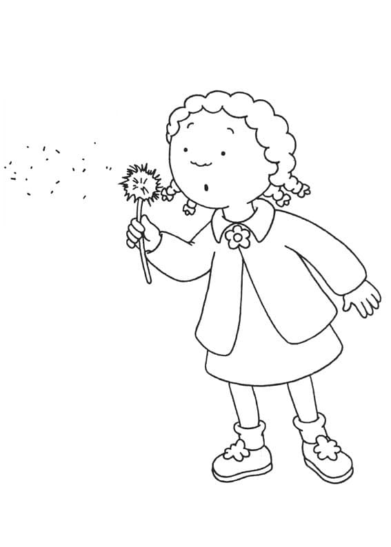 Glad Caillou fargelegging