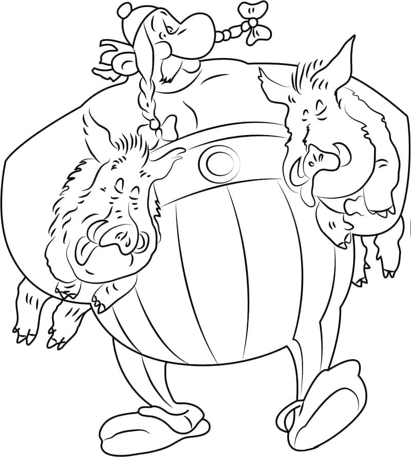 Gratis Asterix til Utskrift fargelegging