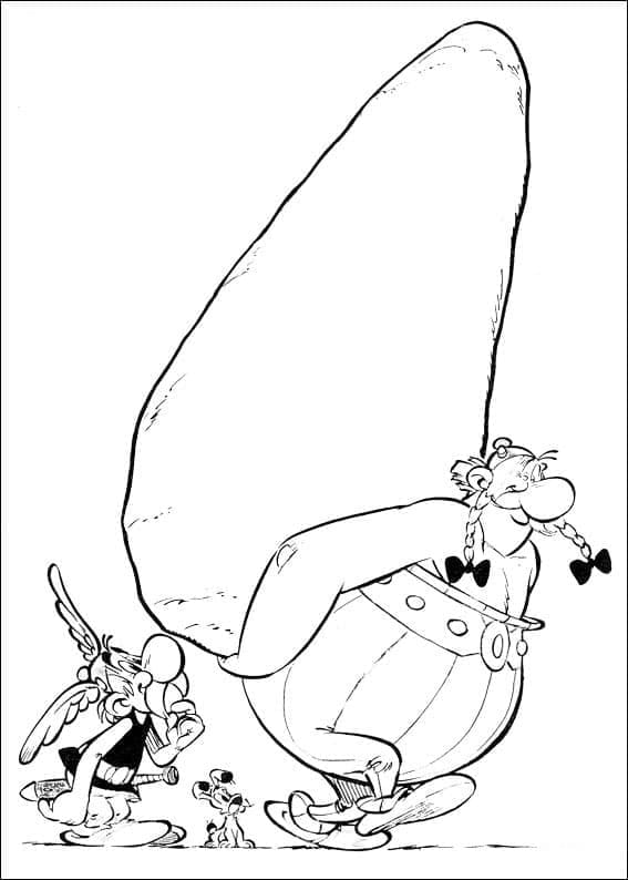 Gratis Asterix Utskrivbar fargelegging