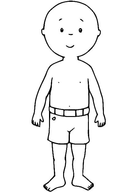 Gratis Caillou Utskrivbar fargelegging