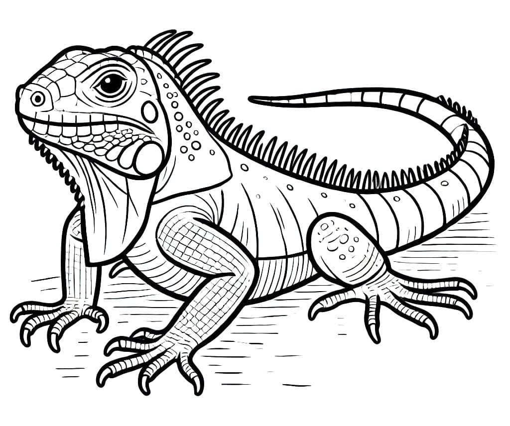 Gratis Iguana Bilde fargelegging