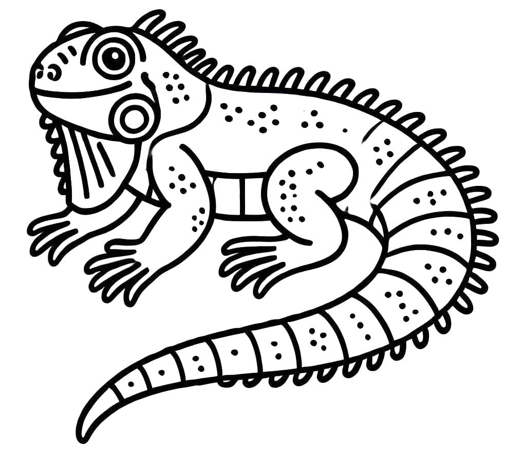 Gratis Iguana fargelegging