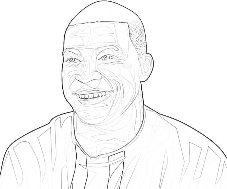 Gratis Kylian Mbappe til Utskrift fargelegging