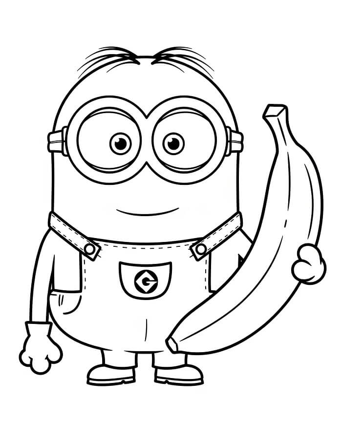 Gratis Minion Utskrivbar fargelegging