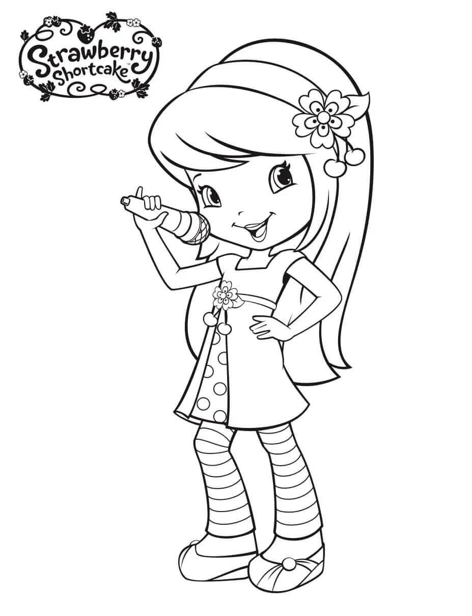 Gratis Strawberry Shortcake Bilde fargelegging