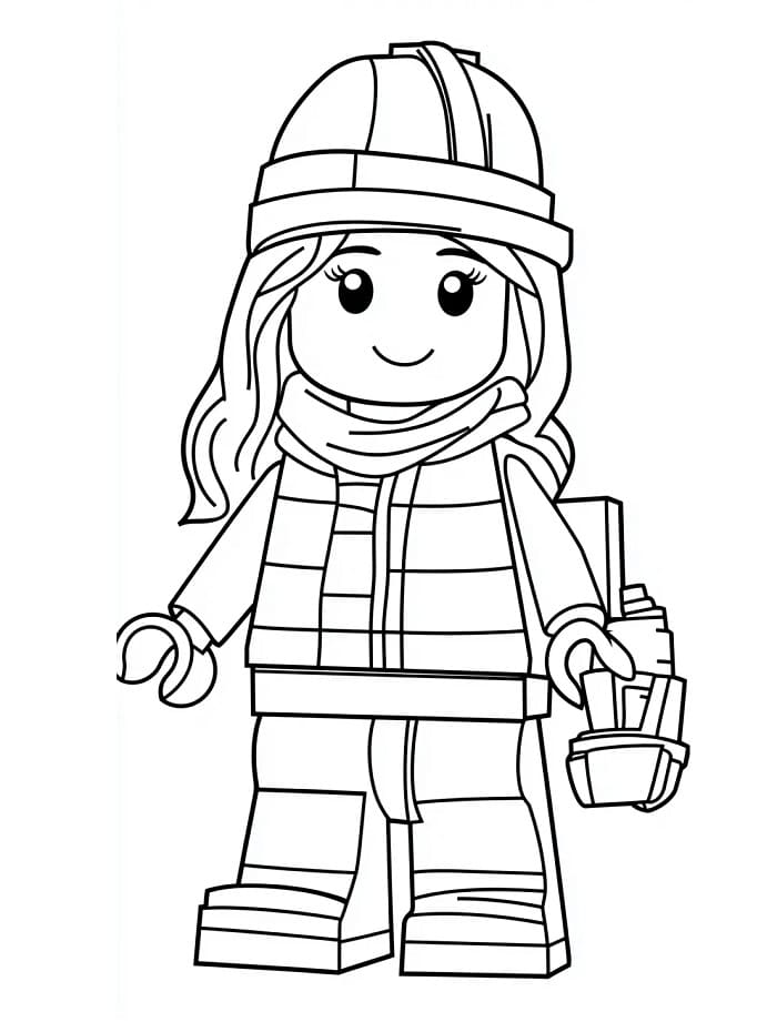 Gratis Utskrivbar Lego fargelegging