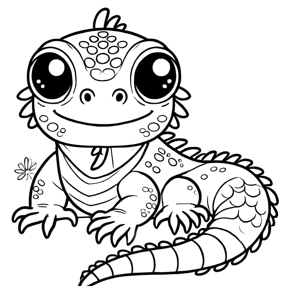 Iguana for Barn fargelegging