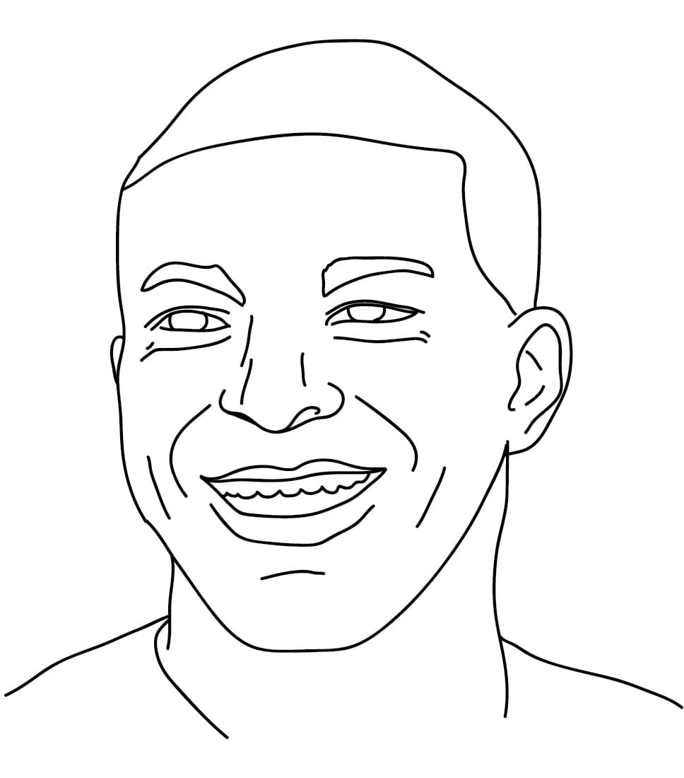 Kylian Mbappe (4) fargelegging