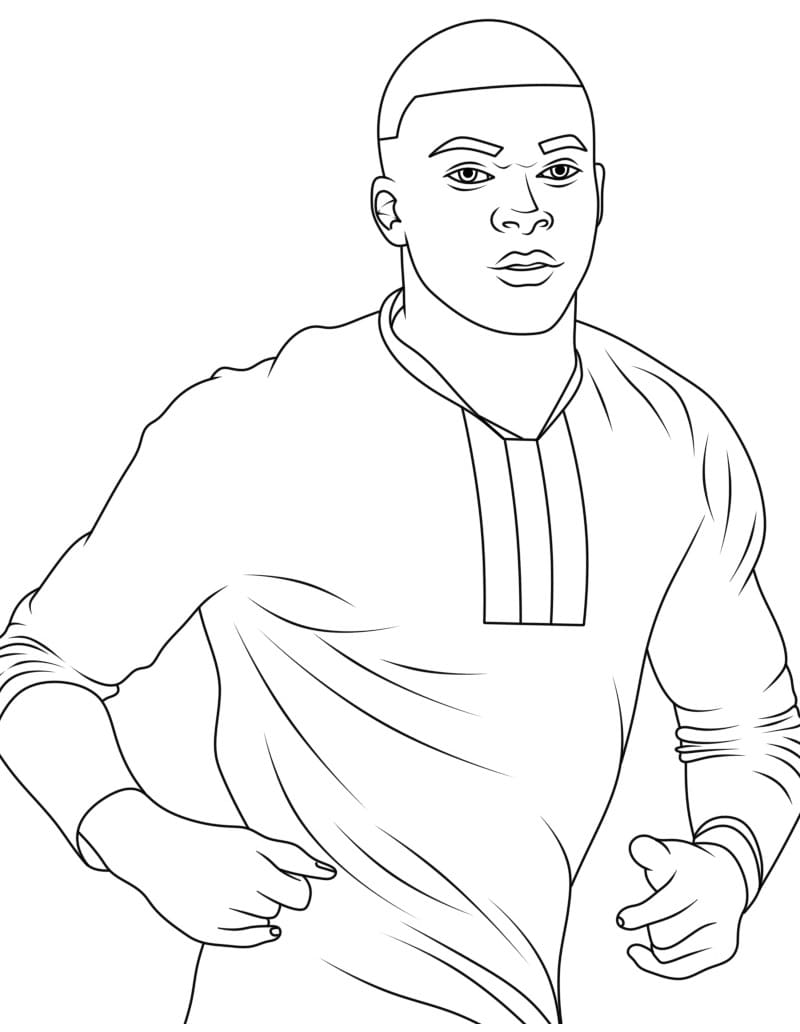 Kylian Mbappe Gratis Bilde fargelegging