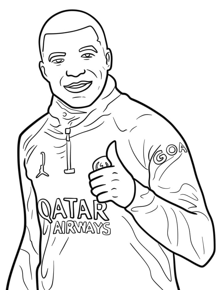 Kylian Mbappe fargelegging