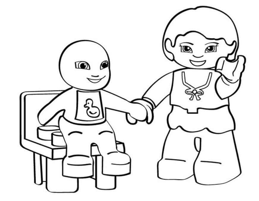 Lego for 6-årige Barn fargelegging