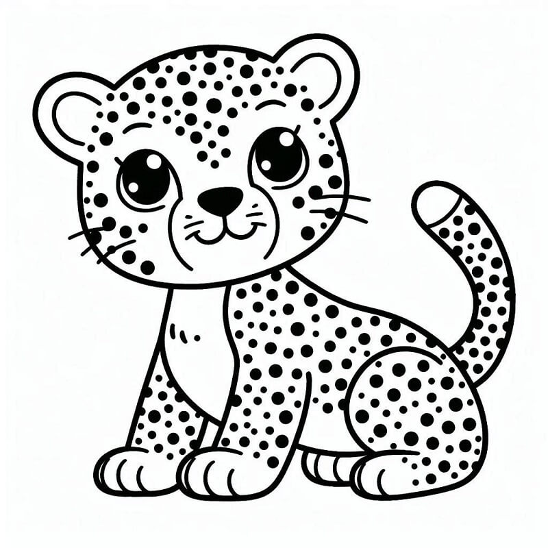 Leopard (10) fargelegging