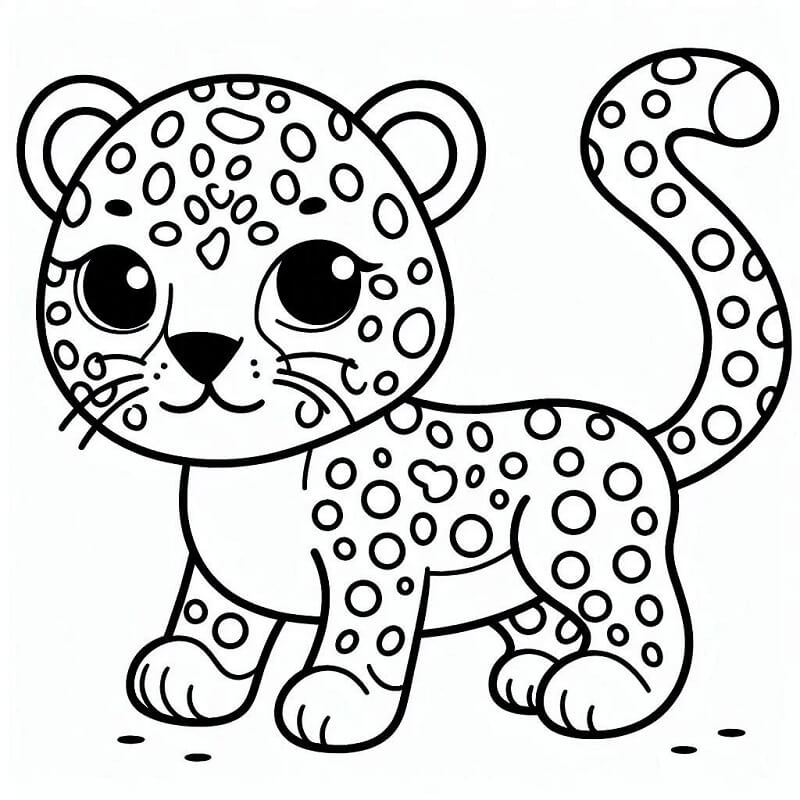 Leopard (8) fargelegging