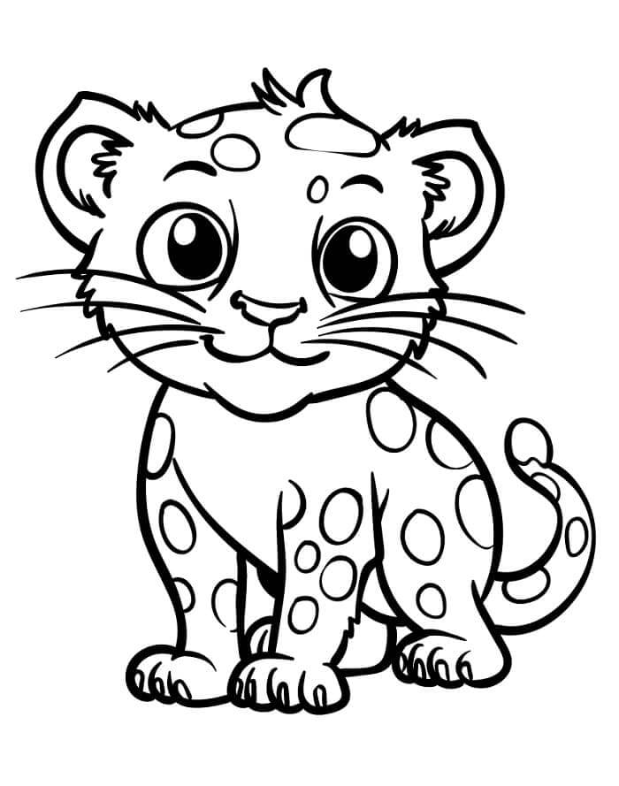 Leopard for Barn fargelegging