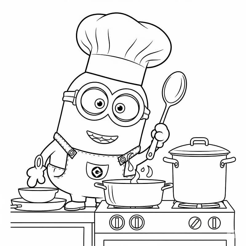 Minion for 1-årige Barn fargelegging