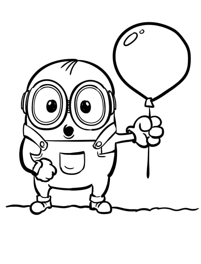 Minion for 2-årige Barn fargelegging