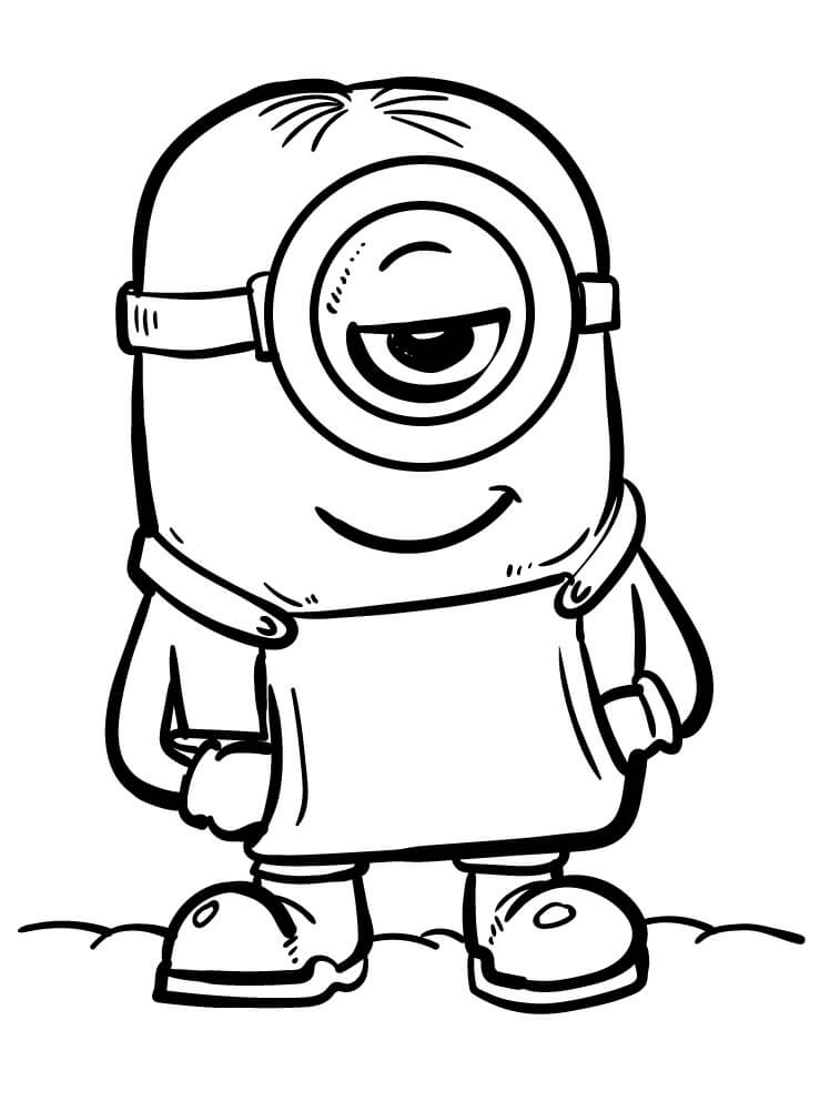 Minion for 3-årige Barn fargelegging