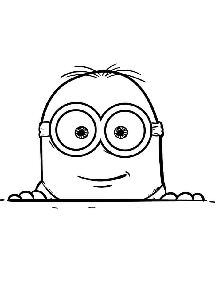 Minion for 4-årige Barn fargelegging
