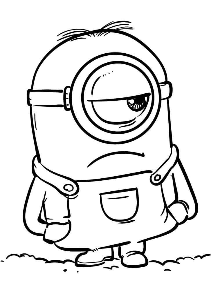 Minion for 5-årige Barn fargelegging