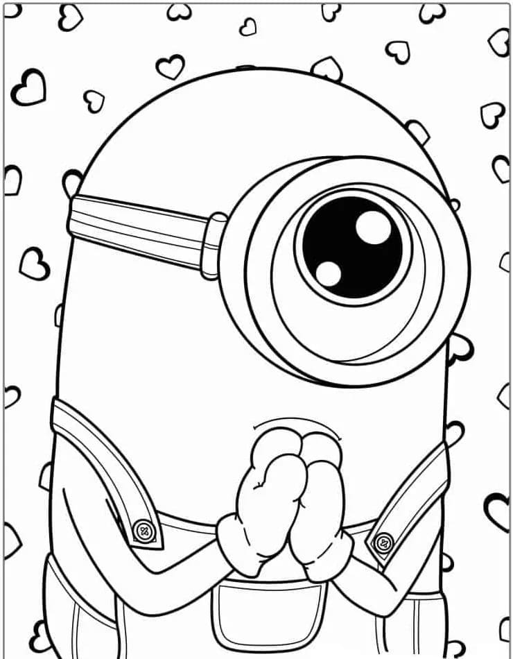 Minion til Fargelegging fargelegging