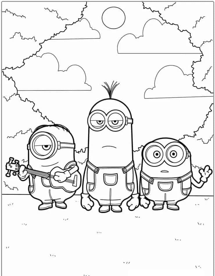 Minion til Utskrift fargelegging