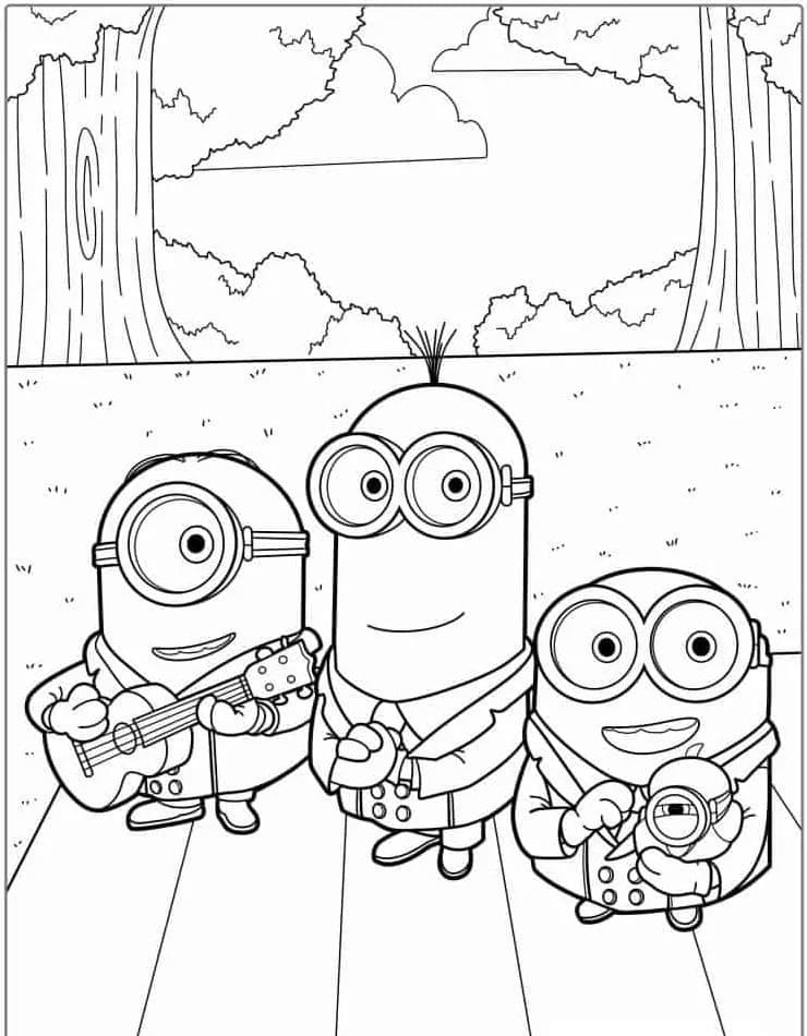 Minion Utskrivbar fargelegging