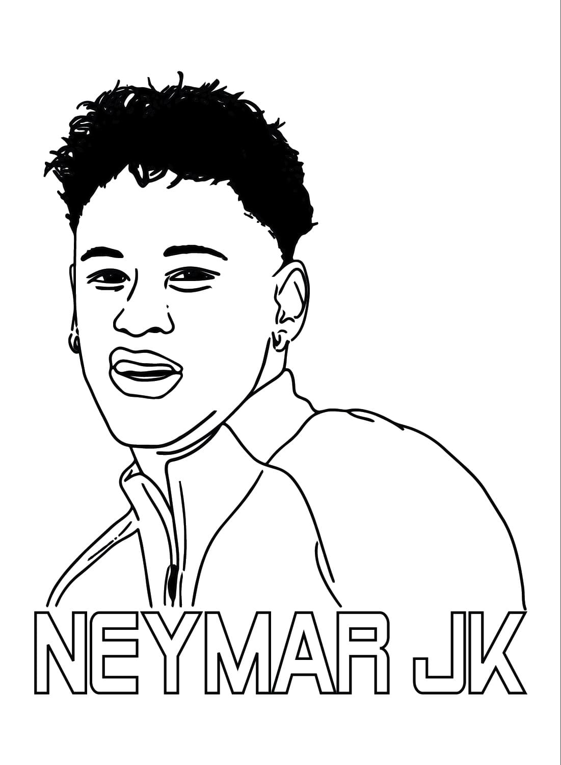 Neymar Bilde fargelegging