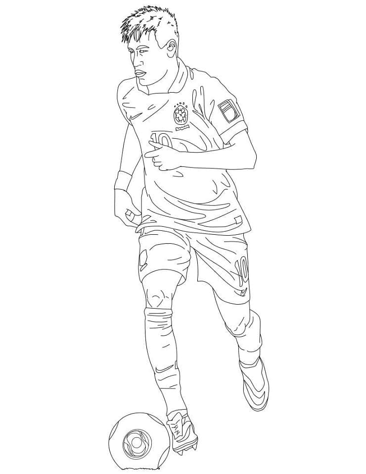 Neymar Gratis for Barn fargelegging