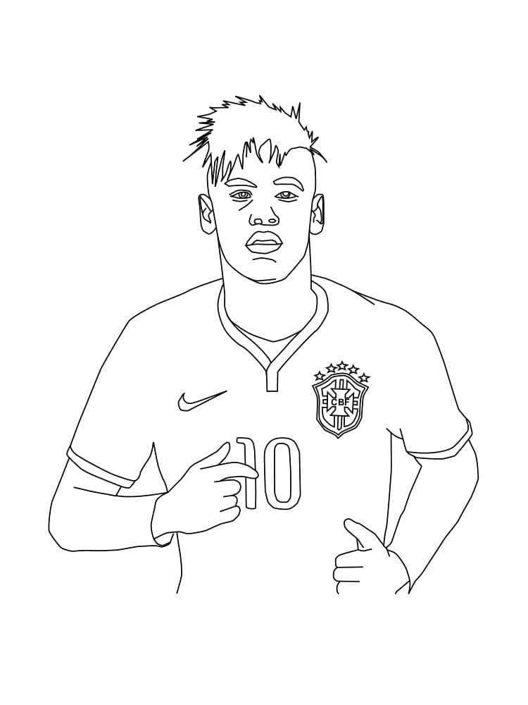 Neymar Gratis Utskrivbar fargelegging