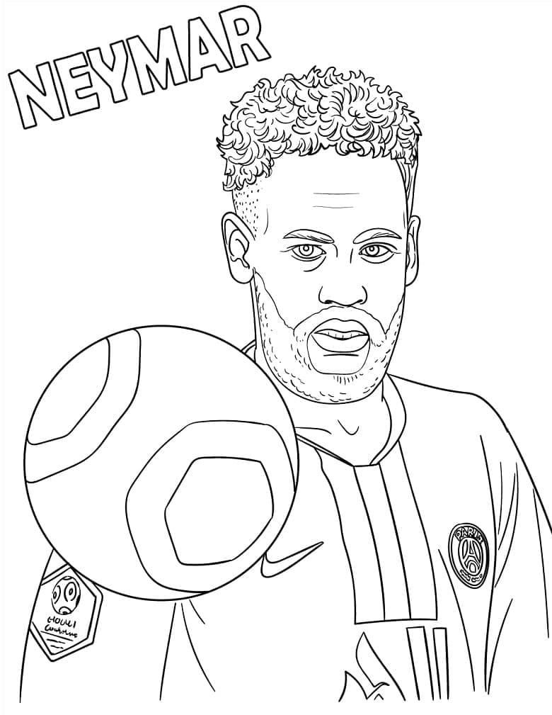 Neymar til Utskrift fargelegging