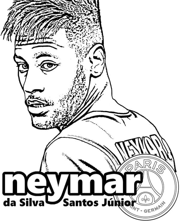 Neymar Utskrift fargelegging