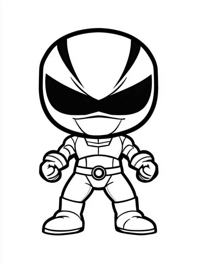 Power Rangers for 3-årige Barn fargelegging