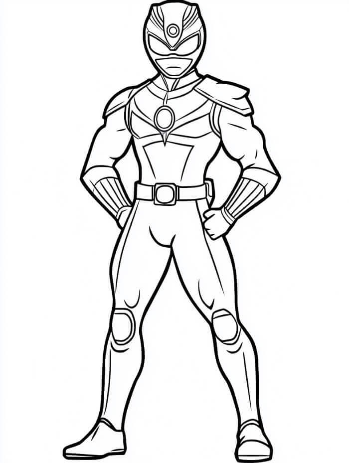 Power Rangers for 4-årige Barn fargelegging