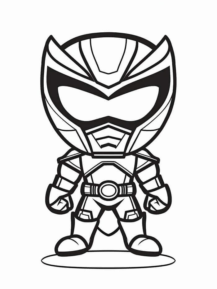 Power Rangers for 5-årige Barn fargelegging