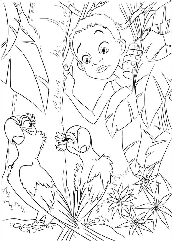 Rio for 3-årige Barn fargelegging