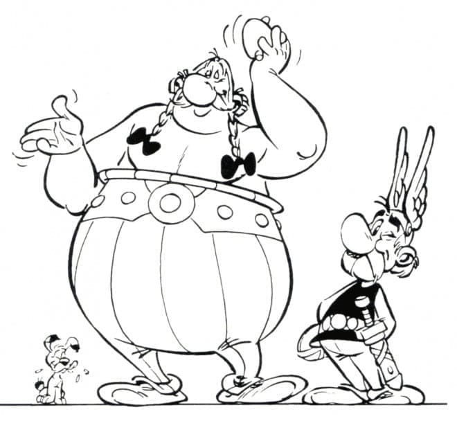 Søt Asterix fargelegging