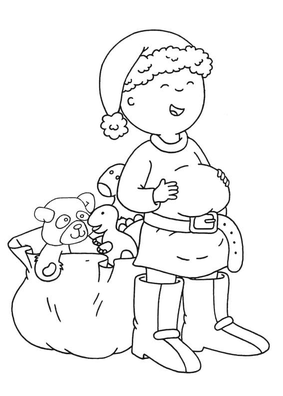 Søt Caillou fargelegging
