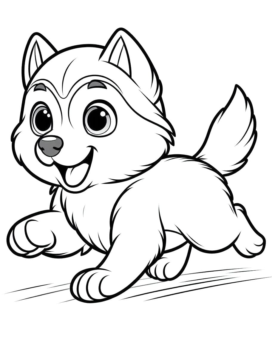 Husky fargelegging
