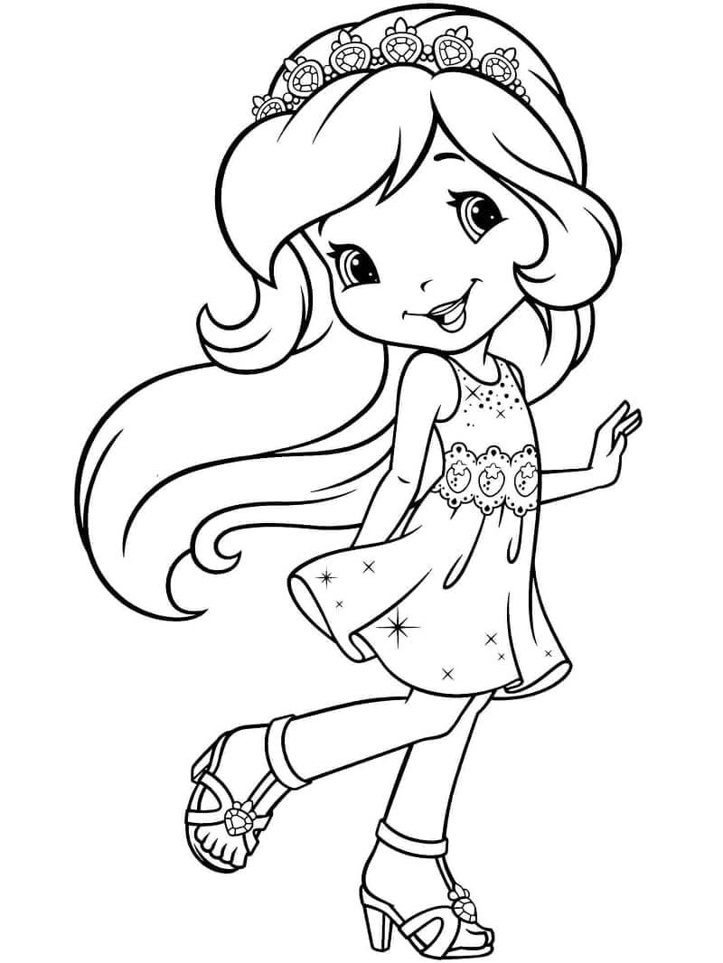 Strawberry Shortcake Bilde fargelegging