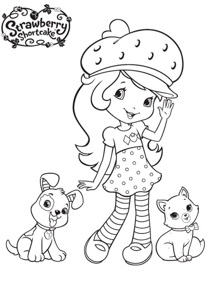 Strawberry Shortcake Gratis for Barn fargelegging