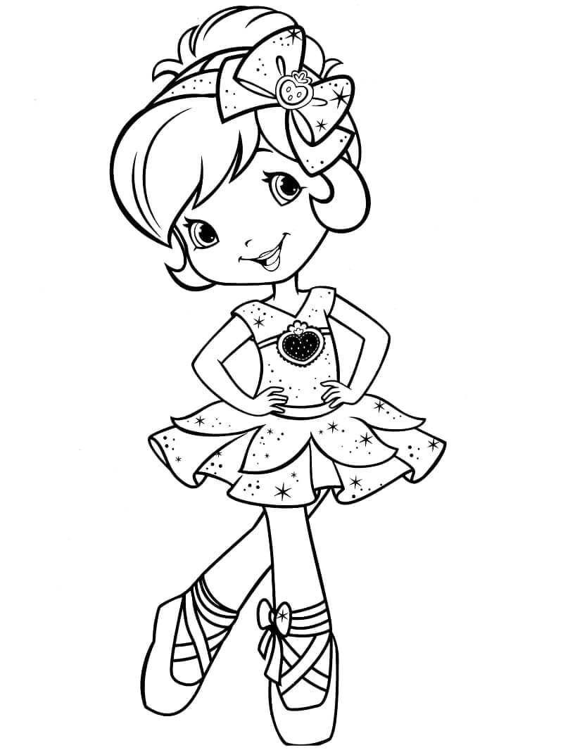 Strawberry Shortcake Utskrivbar fargelegging