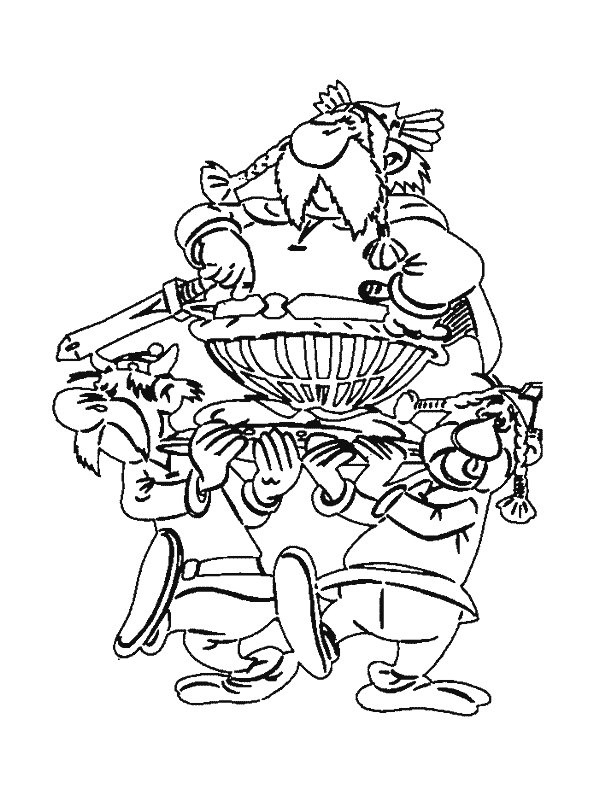 Tegnefilm Asterix fargelegging