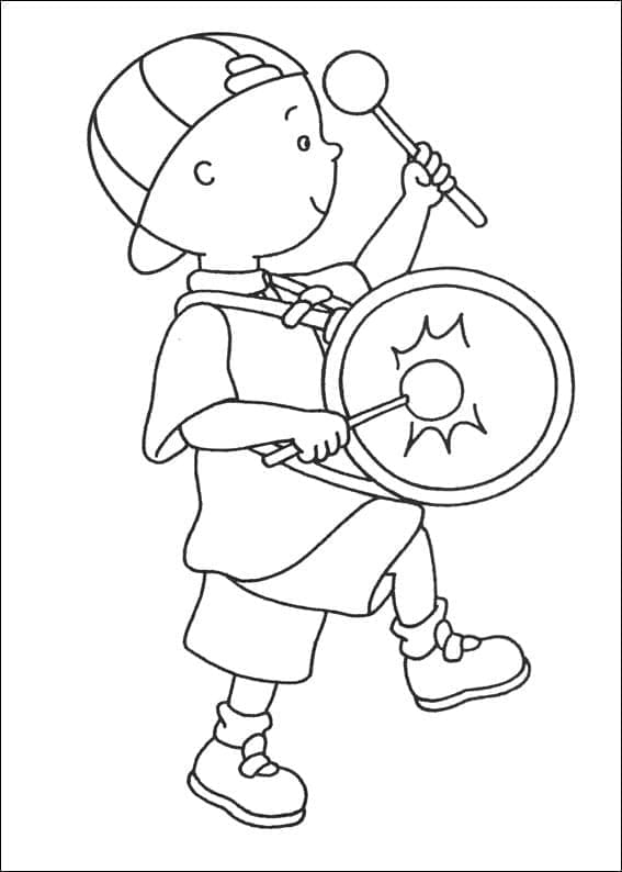 Tegnefilm Caillou fargelegging