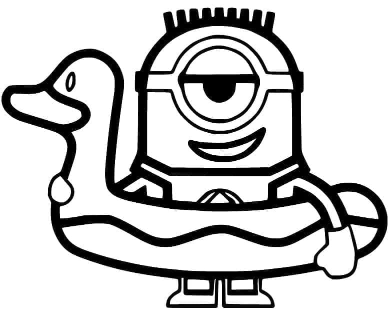 Tegnefilm Minion fargelegging