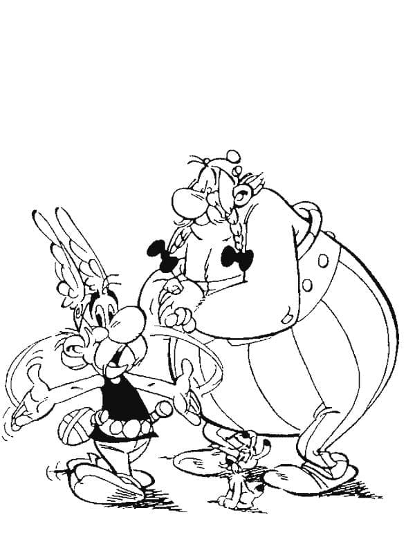 Utskrivbar Asterix fargelegging