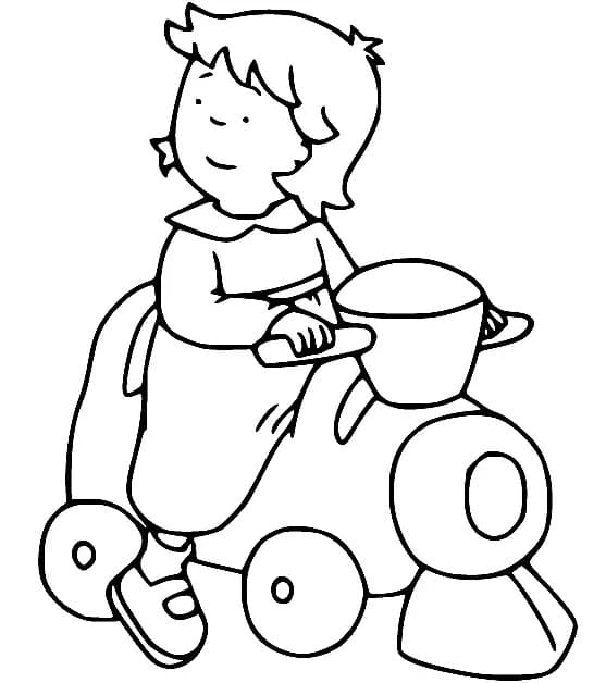 Utskrivbar Caillou Bilde fargelegging