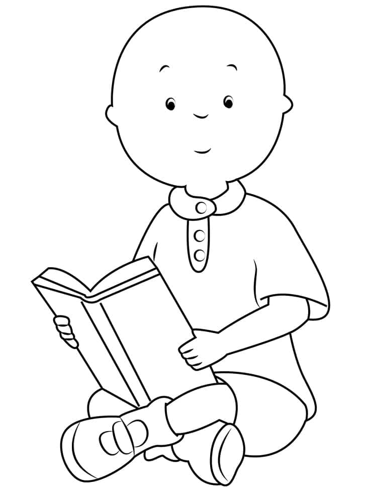 Utskrivbar Caillou Bilde for Barn fargelegging