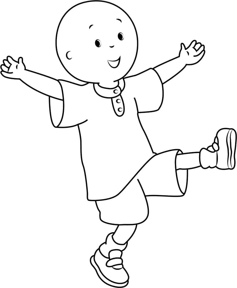 Utskrivbar Gratis Caillou fargelegging
