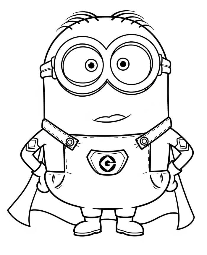 Utskrivbar Gratis Minion fargelegging
