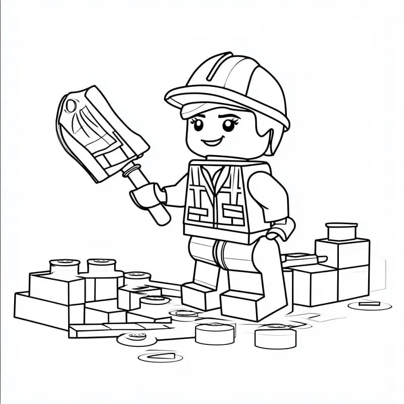 Utskrivbar Lego fargelegging